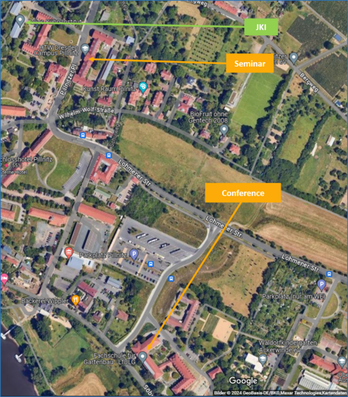Location plan of the venues for YSM 2024